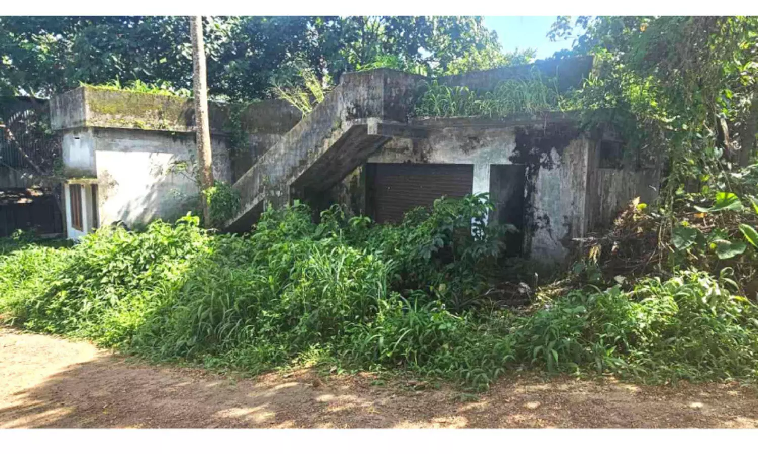 അ​ധി​കാ​രി​ക​ൾ ക​ണ്ണ് തു​റ​ന്നി​ല്ല; വ്യ​വ​സാ​യ എ​സ്റ്റേ​റ്റി​ലെ കെ​ട്ടി​ടം ന​ശി​ക്കു​ന്നു