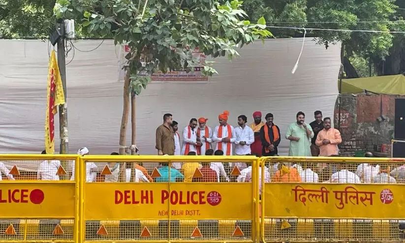 നൂഹ് സംഘർഷം: ഹിന്ദു സംഘടനകളുടെ ജന്തർമന്തർ യോഗം പൊലീസ് തടഞ്ഞു