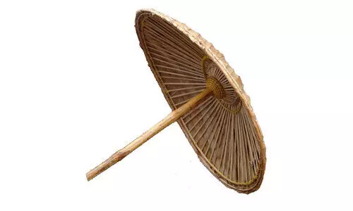 ഓ​ല​ക്കു​ട നി​ർ​മാ​ണം വി​സ്മൃ​തി​യി​ലേ​ക്ക്; മാ​തേ​വ​രെ ഒ​രു​ക്കാ​ൻ ശീ​ല​ക്കു​ട തന്നെ