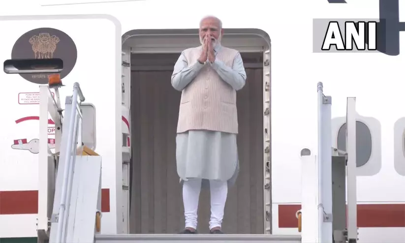 ബ്രിക്‌സ് ഉച്ചകോടിയിൽ പങ്കെടുക്കാൻ പ്രധാനമന്ത്രി ദക്ഷിണാഫ്രിക്കയിലേക്ക് യാത്ര തിരിച്ചു