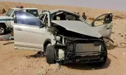 ഉംറ തീർഥാടകരായ പിതാവും നാലുമക്കളും അപകടത്തിൽ മരിച്ചു; മാതാവിന് പരിക്ക്​