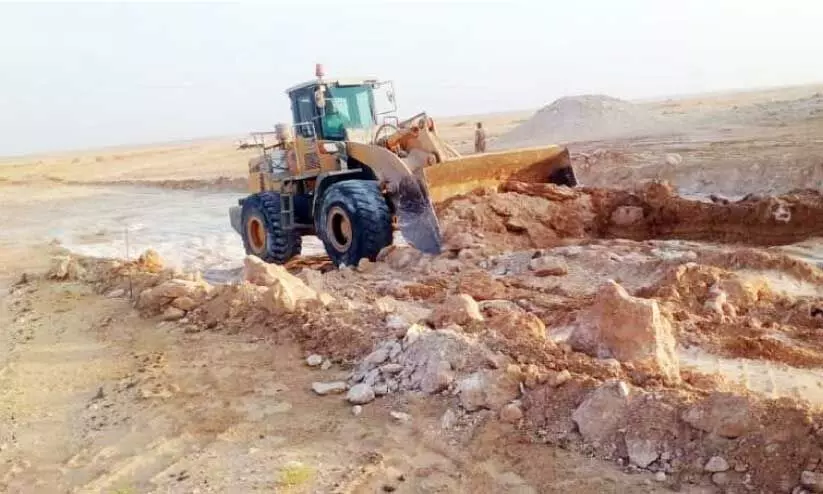 നി​ർ​മാ​ണം ആ​രം​ഭി​ച്ച ഹ​ർ​വി​ബ്​-​അ​ൽ മ​സ്​​യൂ​ന-​മെ​യ്താ​ൻ റോ​ഡ്