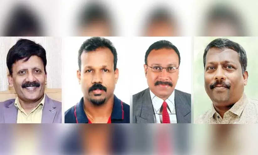 എ​ഫ്.​എം. ഫൈ​സ​ൽ, ജ്യോ​തി​ഷ് പ​ണി​ക്ക​ര്‍, മോ​നി ഒ​ടി​ക​ണ്ട​ത്തി​ല്‍, തോ​മ​സ് ഫി​ലി​പ്പ്