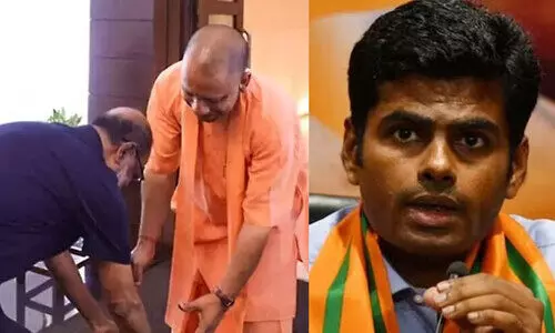 യോഗിജി യു.പിയിലെ ‘മഹാരാജ്’, രജനികാന്ത് കാലിൽ വീണതിൽ തെറ്റില്ല -തമിഴ്നാട് ബി.ജെ.പി അധ്യക്ഷൻ
