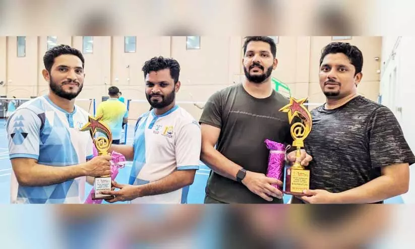 ക​ള്‍ച​റ​ല്‍ ഫോ​റം കോ​ഴി​ക്കോ​ട് ജി​ല്ല ക​മ്മി​റ്റി സം​ഘ​ടി​പ്പി​ച്ച ബാ​ഡ്മി​ന്റ​ണ്‍ ടൂ​ർ​ണ​മെ​ന്റ് ജേ​താ​ക്ക​ൾ