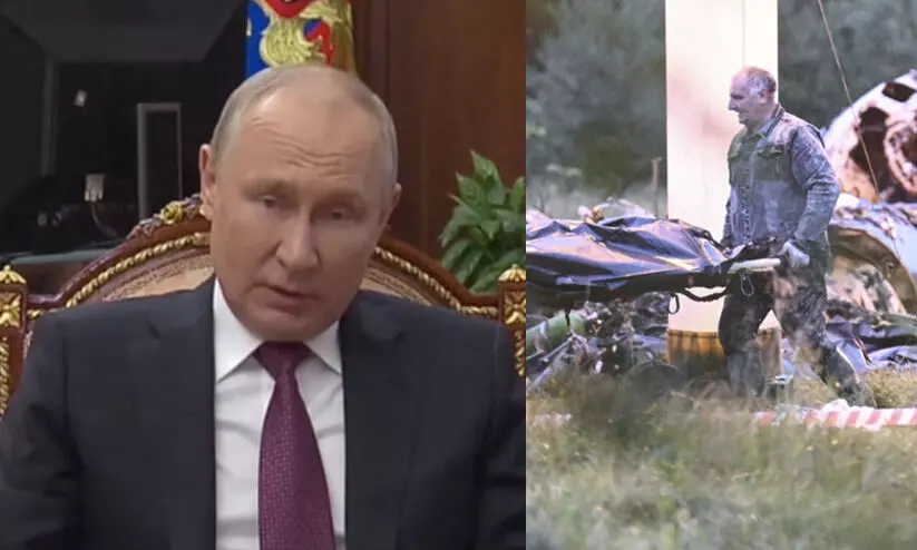 പ്രിഗോഷിന്‍റെ മരണം: 24 മണിക്കൂറിനുശേഷം മൗനം വെടിഞ്ഞ് പുടിൻ