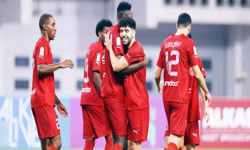 അ​ൽ ദു​ഹൈ​ൽ താ​ര​ങ്ങ​ളു​ടെ ആ​ഹ്ലാ​ദം