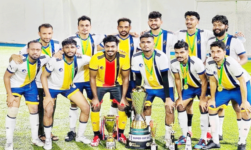 യാം​ബു എ​ച്ച്‌.​എം.​ആ​ർ എ​വ​ർ​ഗ്രീ​ൻ ഫു​ട്ബാ​ൾ ടൂ​ർ​ണ​മെ​ന്റ്; എ.​എം.​ജെ.​കോ യു​നീ​ക് എ​ഫ്.​സി ടീം ​ജേ​താ​ക്ക​ൾ