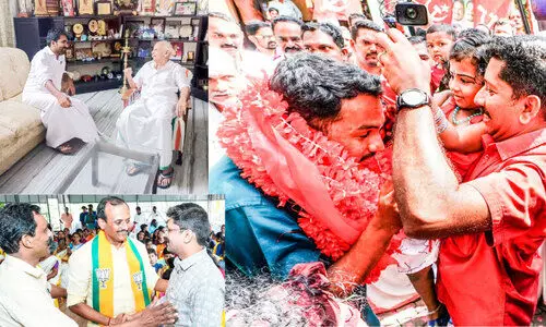 പ്രചാരണപ്പാച്ചിലിൽ സ്ഥാനാർഥികൾ