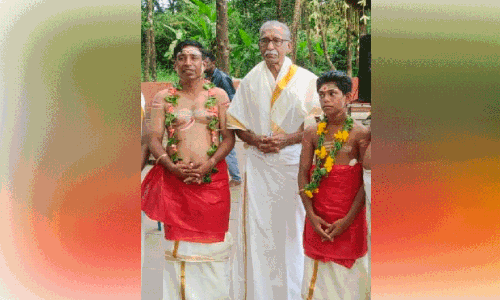 തീച്ചാമുണ്ഡി കെട്ടിയ 14കാരന് പണിക്കർ സ്ഥാനം