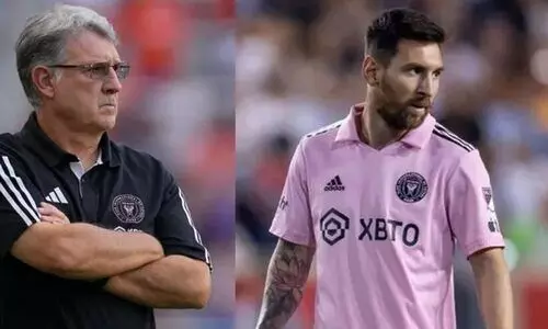 ‘മെസ്സിക്ക് മൂന്ന് മത്സരങ്ങളിൽനിന്നെങ്കിലും വിട്ടുനിൽക്കേണ്ടി വരും’; വെളിപ്പെടുത്തലുമായി ഇന്റർ മയാമി പരിശീലകൻ ‘മെസ്സിക്ക് മൂന്ന് മത്സരങ്ങളിൽനിന്നെങ്കിലും വിട്ടുനിൽക്കേണ്ടി വരും’; വെളിപ്പെടുത്തലുമായി ഇന്റർ മയാമി പരിശീലകൻ