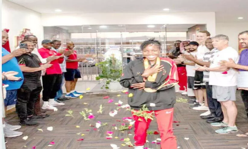 ലോ​ക അ​ത്‌​ല​റ്റി​ക്‌​സ് സ്വ​ർ​ണ​മെ​ഡ​ൽ ജേ​താ​വ്  വി​ൻ​ഫ്രെ​ഡ് യാ​വി​ക്ക് ബ​ഹ്‌​റൈ​നി​ൽ ഉ​ജ്ജ്വ​ല സ്വീ​ക​ര​ണം