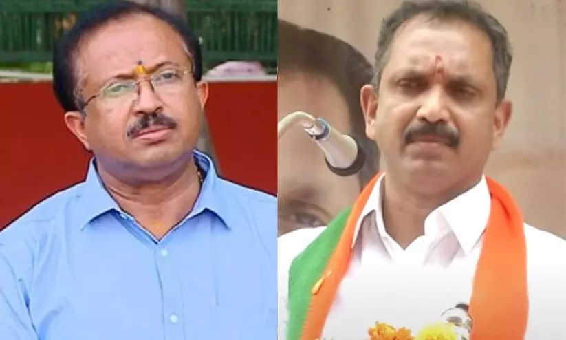 ശ്രീനാരായണ ഗുരുവിനെ ചുവപ്പുടുപ്പിക്കാൻ നോക്കേണ്ടെന്ന് ബി.ജെ.പി ശ്രീനാരായണ ഗുരുവിനെ ചുവപ്പുടുപ്പിക്കാൻ നോക്കേണ്ടെന്ന് ബി.ജെ.പി