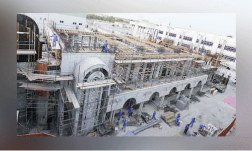 സെന്‍റ്​ ജോര്‍ജ് ഓര്‍ത്തഡോക്‌സ് കത്തീഡ്രല്‍    ചര്‍ച്ച്​ നിര്‍മാണം പുരോഗമിക്കുന്നു