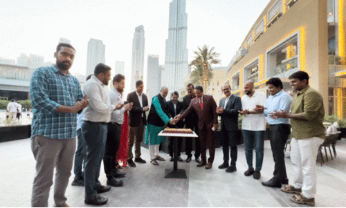 50 ലക്ഷം യുട്യൂബ് വരിക്കാർ; ആ​ഘോ​ഷ​മൊ​രു​ക്കി മീ​ഡി​യ​വ​ൺ യു.​എ.​ഇ ടീം