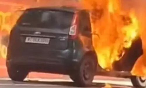 car burnt
