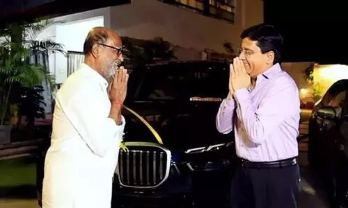 Jailer producer brings luxury cars to Rajinis house for actor to choose