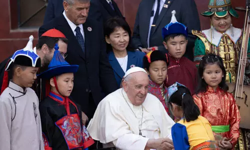 ഫ്രാൻസിസ് മാർപാപ്പ മംഗോളിയയിൽ