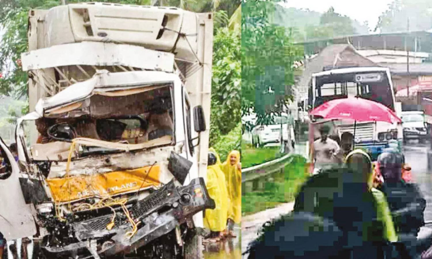 കെ.​എ​സ്.​ആ​ർ.​ടി.​സി ബ​സും ട്ര​ക്കും കൂ​ട്ടി​യി​ടി​ച്ച് 14 പേ​ർ​ക്ക് പ​രി​ക്ക്