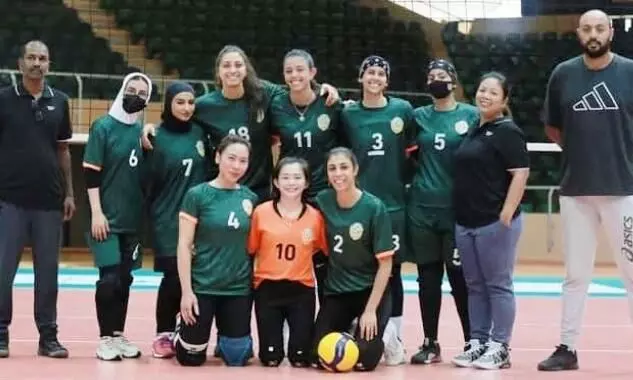 സൗദി വനിത വോളിബാൾ ലീഗിന് തുടക്കമായി സൗദി വനിത വോളിബാൾ ലീഗിന് തുടക്കമായി