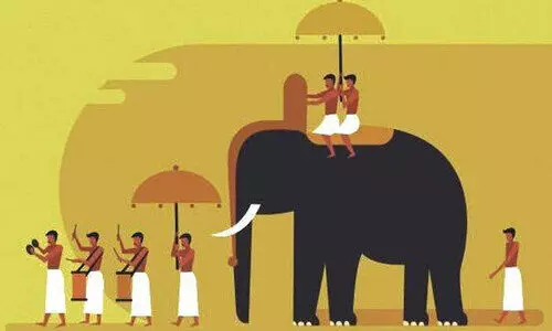 കരിയാട്ടത്തിന് സമാപനം; 28 കരിവീരന്മാർ ഇന്ന് വീഥിയിൽ വിസ്മയമൊരുക്കും