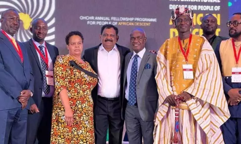 സി.​പി. സാ​ലി​ഹ്‌ ഇ​ക്കോ​വാ​സി​ന്‍റെ ഇ​ന്ത്യ​ൻ ട്രേ​ഡ്‌ ക​മീ​ഷ​ണ​റാ​യി ചു​മ​ത​ല​യേ​ൽ​ക്കു​ന്ന ച​ട​ങ്ങ്