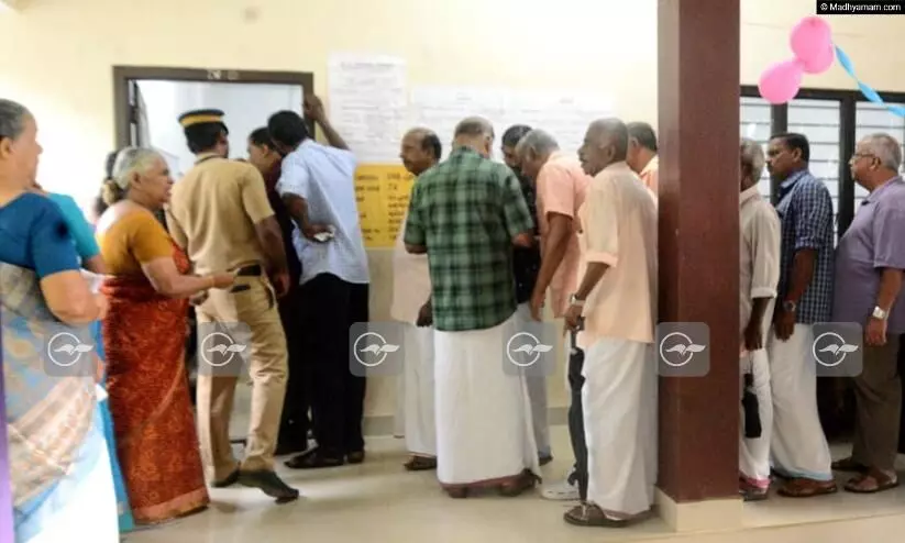 Puthuppally Bye Election polling Puthuppally Bye Election polling