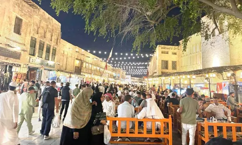 ഖത്തറിലെ പ്രധാന സന്ദർശക കേന്ദ്രമായ സൂഖ് വാഖിഫ് ഖത്തറിലെ പ്രധാന സന്ദർശക കേന്ദ്രമായ സൂഖ് വാഖിഫ്