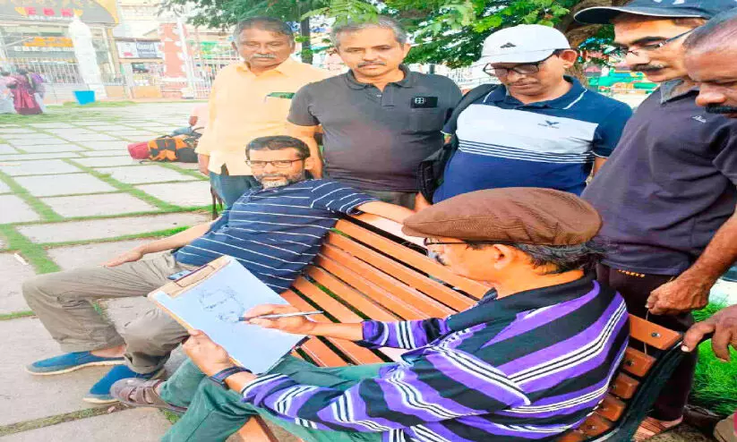 ചിത്രകല ജനകീയമാക്കി സിഗ്നി മാഷ് ചിത്രകല ജനകീയമാക്കി സിഗ്നി മാഷ്