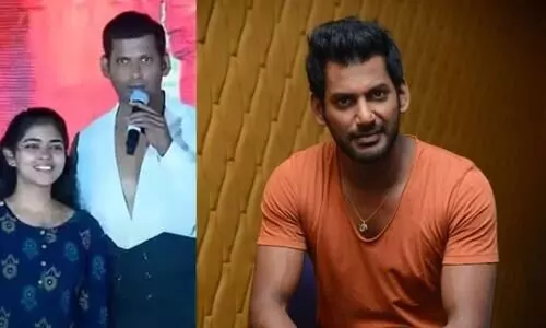 Vishal Intoduced  His Daughter In  Fans