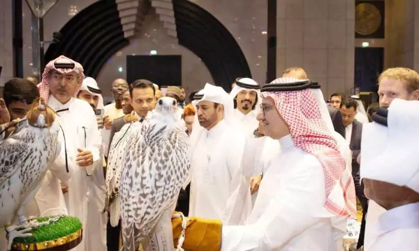 കതാറയിൽ ആരംഭിച്ച സ്ഹൈൽ ഫാൽക്കൺ പ്രദർശനത്തിൽനിന്ന് കതാറയിൽ ആരംഭിച്ച സ്ഹൈൽ ഫാൽക്കൺ പ്രദർശനത്തിൽനിന്ന്