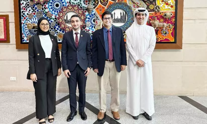 യു​വ​ജ​ന ഉ​ച്ച​കോ​ടി​യി​ൽ പ​ങ്കെ​ടു​ത്ത് ബ​ഹ്‌​റൈ​ൻ സം​ഘം