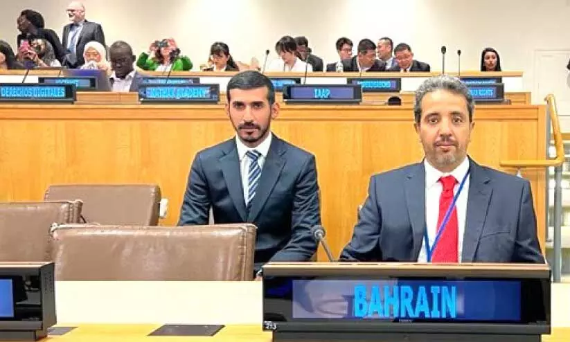 സൈ​ബ​ർ കു​റ്റ​കൃ​ത്യ​ങ്ങ​ൾ ത​ട​യു​ന്ന​തി​നാ​യി യു.​എ​ൻ സം​ഘ​ടി​പ്പി​ച്ച  സ​മ്മേ​ള​ന​ത്തി​ൽ ബ​ഹ്റൈ​ൻ പ്ര​തി​നി​ധി​ക​ൾ