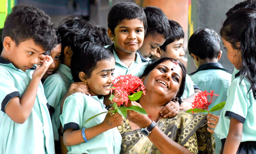 ദേശീയ അധ്യാപകദിനം; കോട്ടൺഹിൽ ഗവ. എൽ.പി സ്കൂളിൽ വിദ്യാർഥികൾ അധ്യാപകരായി