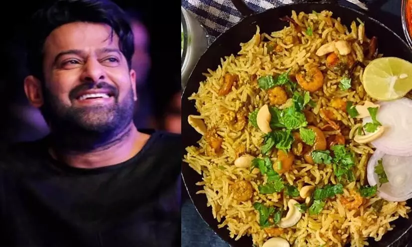 Actor Prabhas Shares His Favourite Rice Recipe.