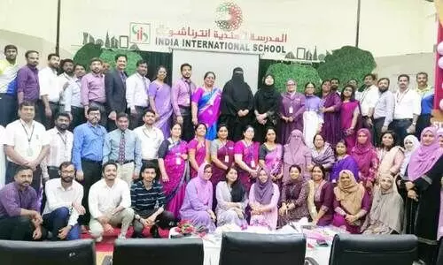 ഇ​ന്ത്യ ഇ​ൻ​റ​ർ​നാ​ഷ​ന​ൽ സ്കൂ​ളി​ൽ സം​ഘ​ടി​പ്പി​ച്ച അ​ധ്യാ​പ​ക​ദി​നാ​ഘോ​ഷം