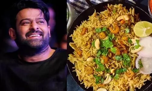 Actor Prabhas Shares His Favourite Rice Recipe.
