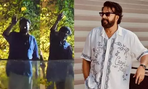 Mammoottys Birthday: Actor Delights Fans with Surprise as He Waves to the Crowd at Kochi Home with Dulquer Salmaan