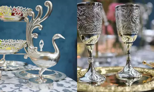 ജി20 ഉച്ചകോടി; ആതിഥേയർക്ക് ഭക്ഷണം വിളമ്പുന്നത് സ്വർണ്ണം, വെള്ളി പൂശിയ പാത്രങ്ങളിൽ ജി20 ഉച്ചകോടി; ആതിഥേയർക്ക് ഭക്ഷണം വിളമ്പുന്നത് സ്വർണ്ണം, വെള്ളി പൂശിയ പാത്രങ്ങളിൽ