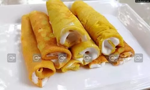 അഞ്ച് മിനിറ്റ് കൊണ്ട് അടിപൊളി ക്രീം റോൾ പാൻകേക്ക്