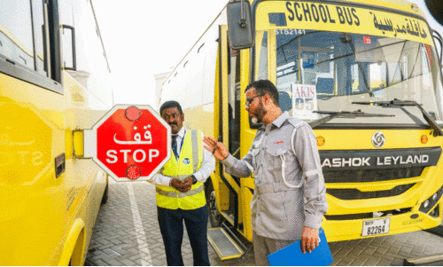 സ്കൂൾ ബസുകൾ ആർ.ടി.എ അധികൃതർ പരിശോധിക്കുന്നു സ്കൂൾ ബസുകൾ ആർ.ടി.എ അധികൃതർ പരിശോധിക്കുന്നു