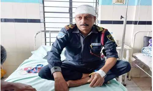 സെക്യൂരിറ്റി ജീവനക്കാരന്‍റെ തല പൊട്ടിച്ചു:   കൊട്ടാരക്കര താലൂക്കാശുപത്രിയിൽ വീണ്ടും അക്രമം