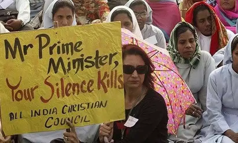 ഇന്ത്യയിൽ ക്രിസ്ത്യാനികൾക്കെതിരായ ആക്രമണം വർധിക്കുന്നതായി റിപ്പോർട്ട്; ഏറ്റവും കൂടുതൽ ഉത്തർപ്രദേശിൽ