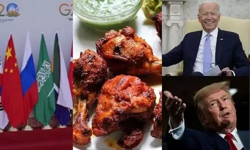 ബൈഡൻ ബ്രോക്കോളിയും ട്രംപ്​ തന്തൂർ ചിക്കനും; ജി 20 ഉച്ചകോടിയിലെ വിചിത്ര മെനു വൈറലാകുന്നു