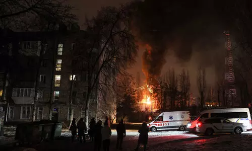 യുക്രെയ്നിൽ വ്യാപക റഷ്യൻ ഡ്രോൺ ആക്രമണം