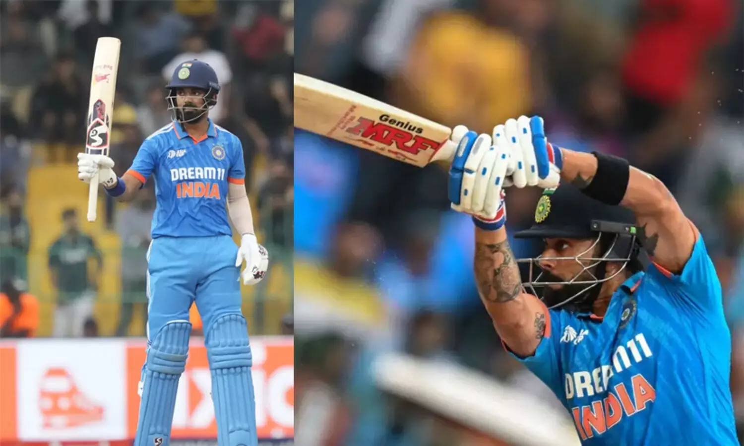 കോഹ്‍ലിക്കും രാഹുലിനും അർധ സെഞ്ച്വറി; ഇന്ത്യ ശക്തമായ നിലയിൽ