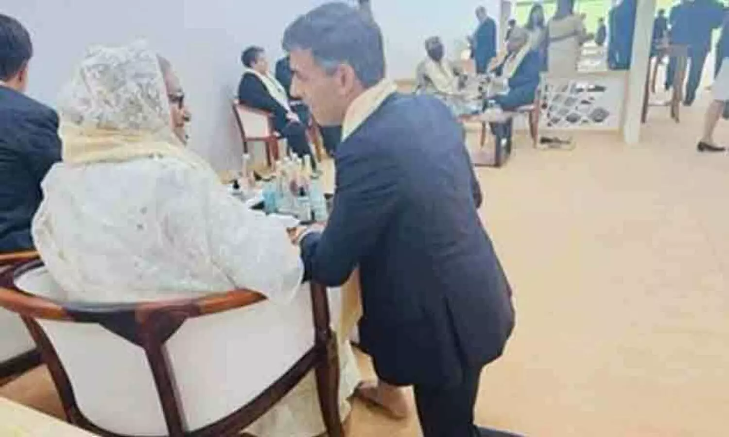 Rishi Sunak with Bangladesh PM Sheikh Hasina