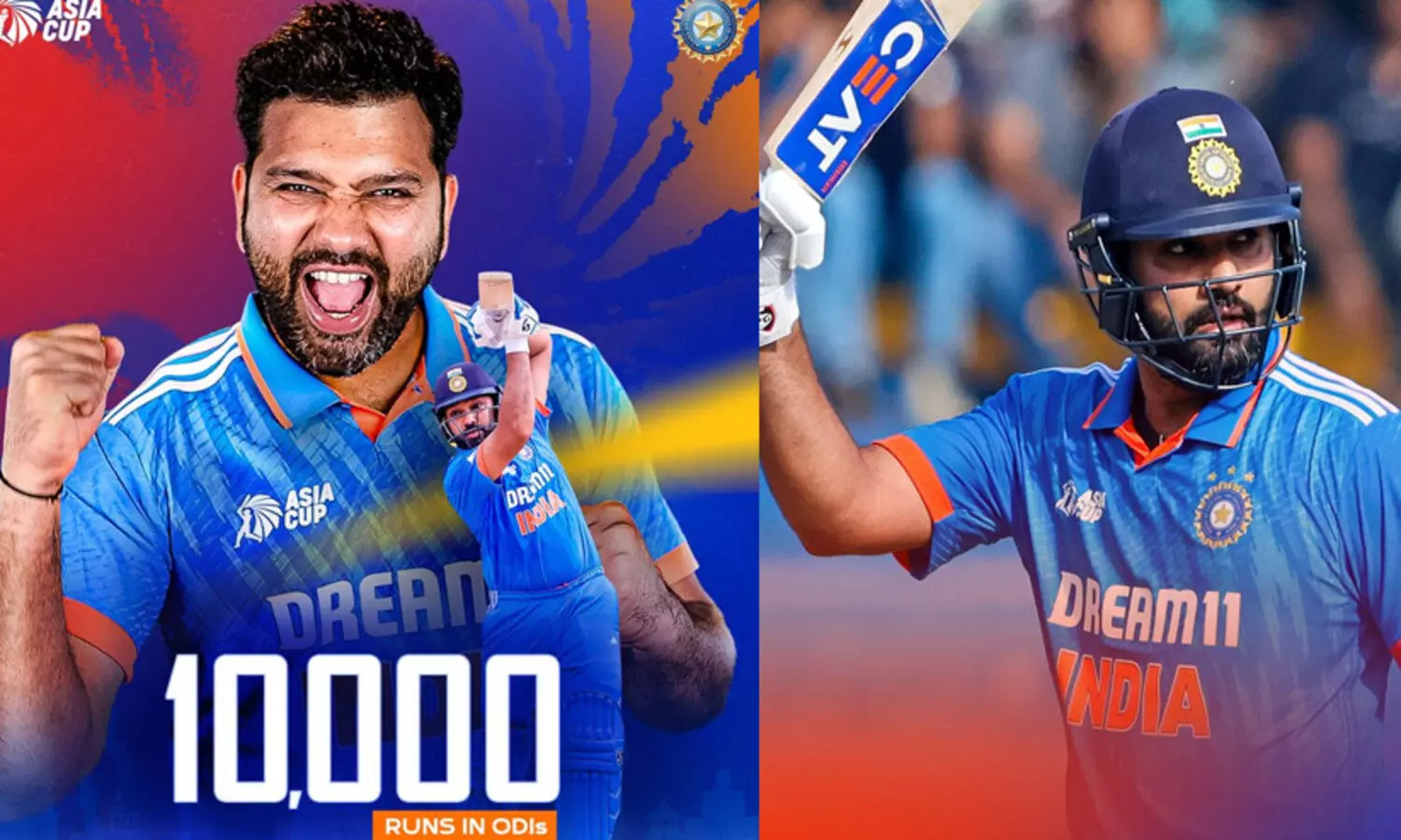 അതിവേഗത്തിൽ 10,000 റൺസ്; രോഹിത് ശർമ രണ്ടാമത്