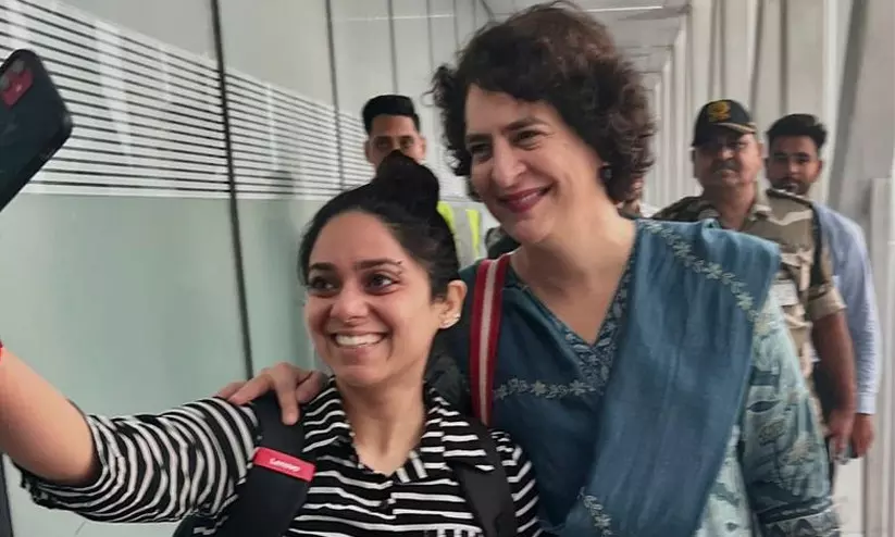 പ്രിയങ്ക ഗാന്ധി കുളുവിലെയും മണാലിയിലെയും വെള്ളപ്പൊക്ക ബാധിത പ്രദേശങ്ങൾ സന്ദർശിക്കുന്നു