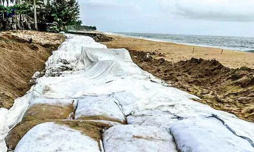 കടൽക്ഷോഭം; പൊന്നാനിയിൽ ജിയോബാഗ് സ്ഥാപിക്കൽ തകൃതി